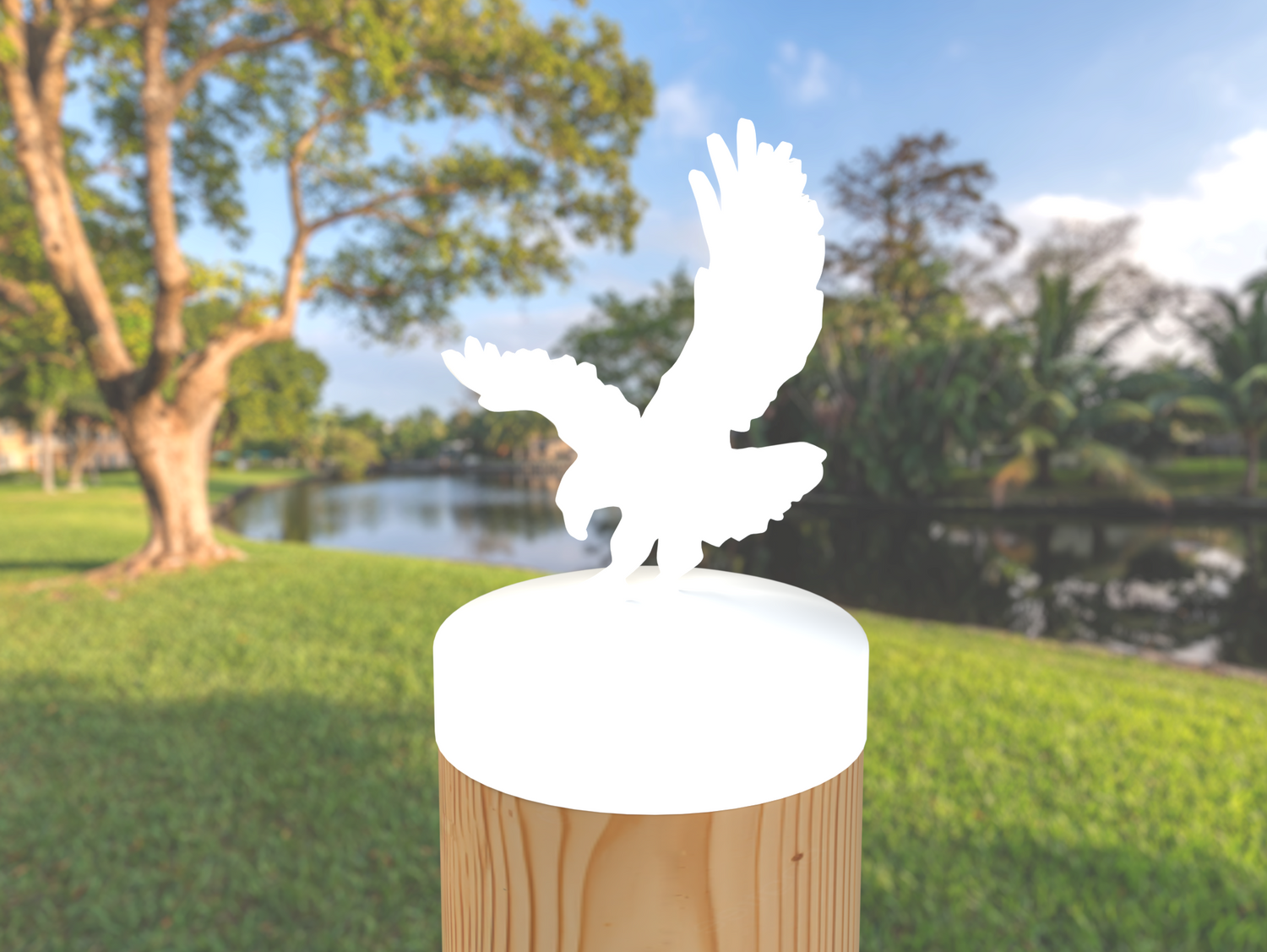 Eagle, Round Post Cap (4x4 Round Post Size) - Madison Iron and Wood