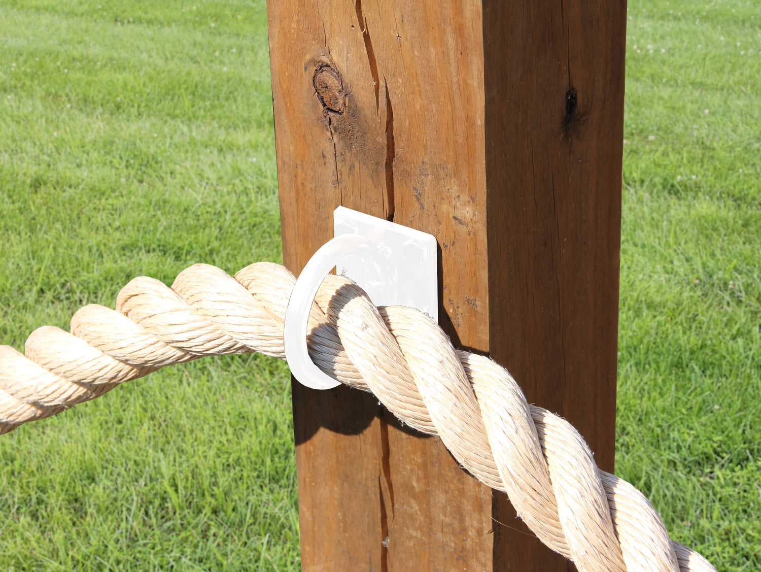 Heavy Duty Nautical Rope Ring, Light Strand Holder, Fence Rings (3 sizes available) - Madison Iron and Wood