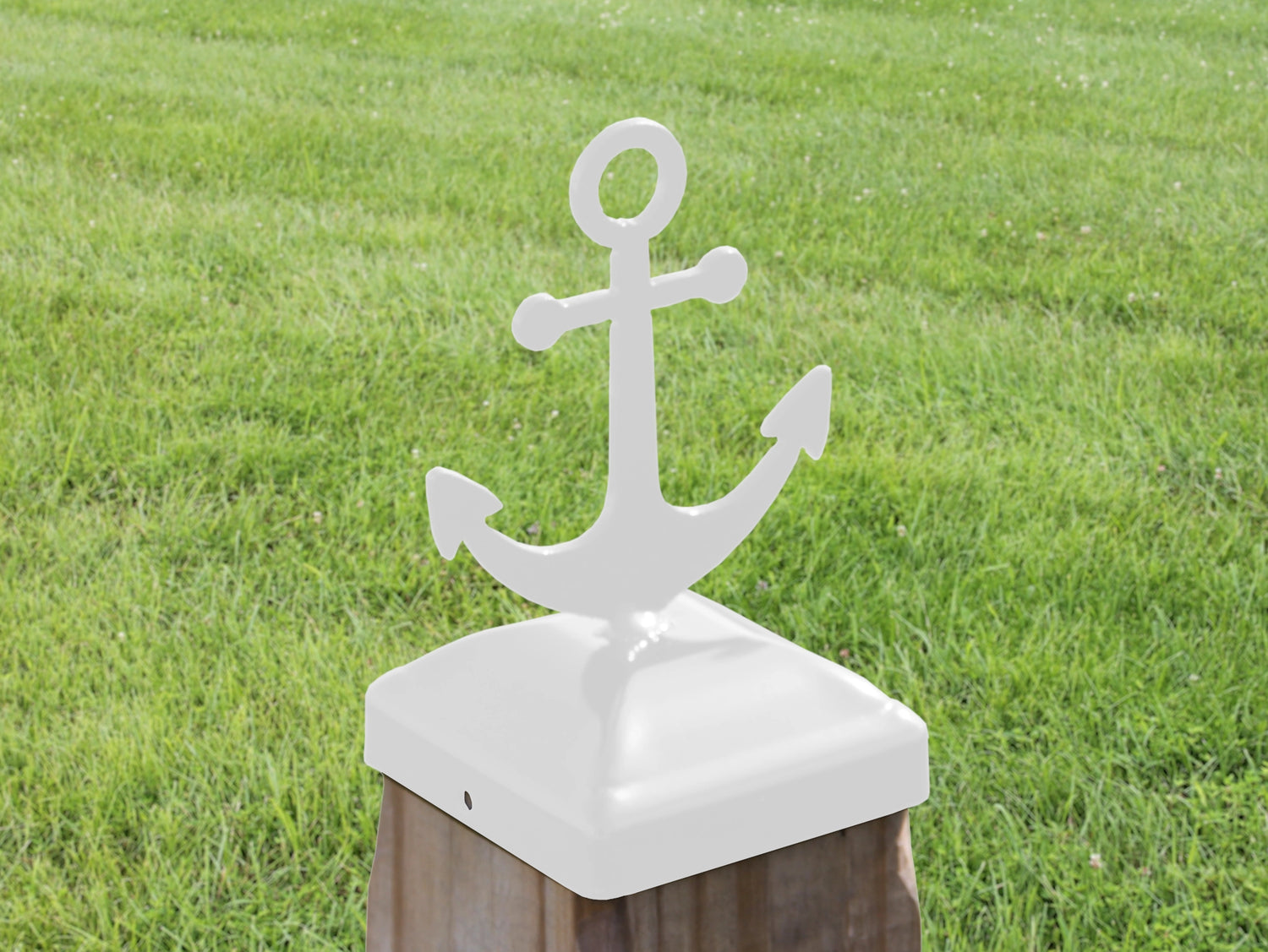 6X6 Anchor Post Cap (5.5 x 5.5 Post Size) - Madison Iron and Wood