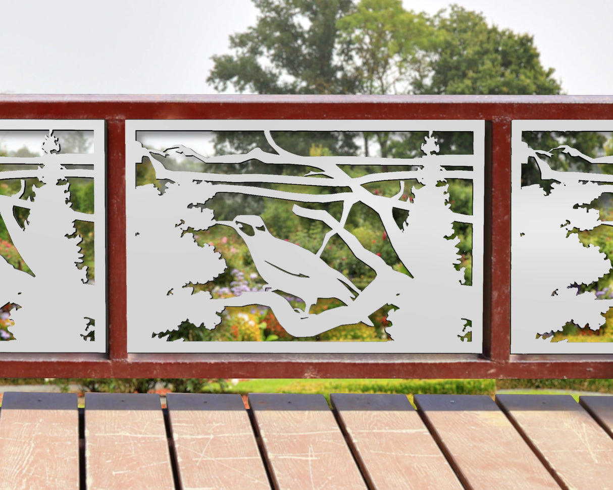 80"x30" - Bird Perching Fence/Gate Panel Insert - Madison Iron and Wood
