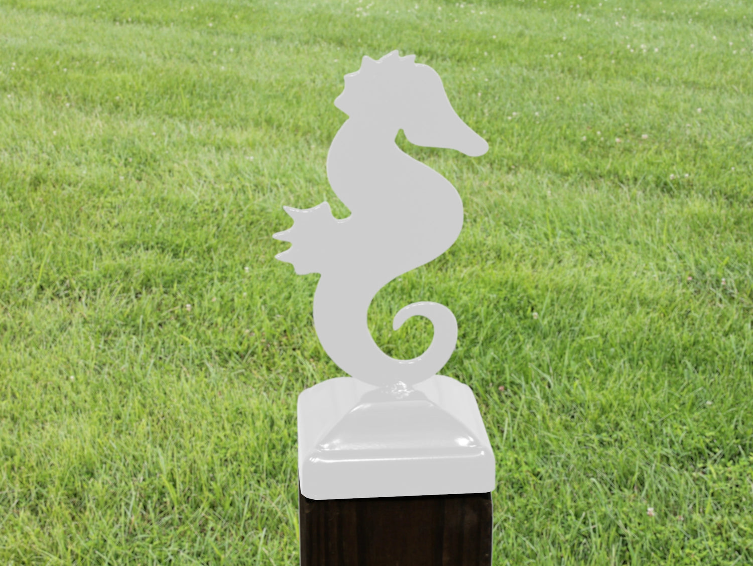 6X6 Seahorse Post Cap (5.5 x 5.5 Post Size) - Madison Iron and Wood