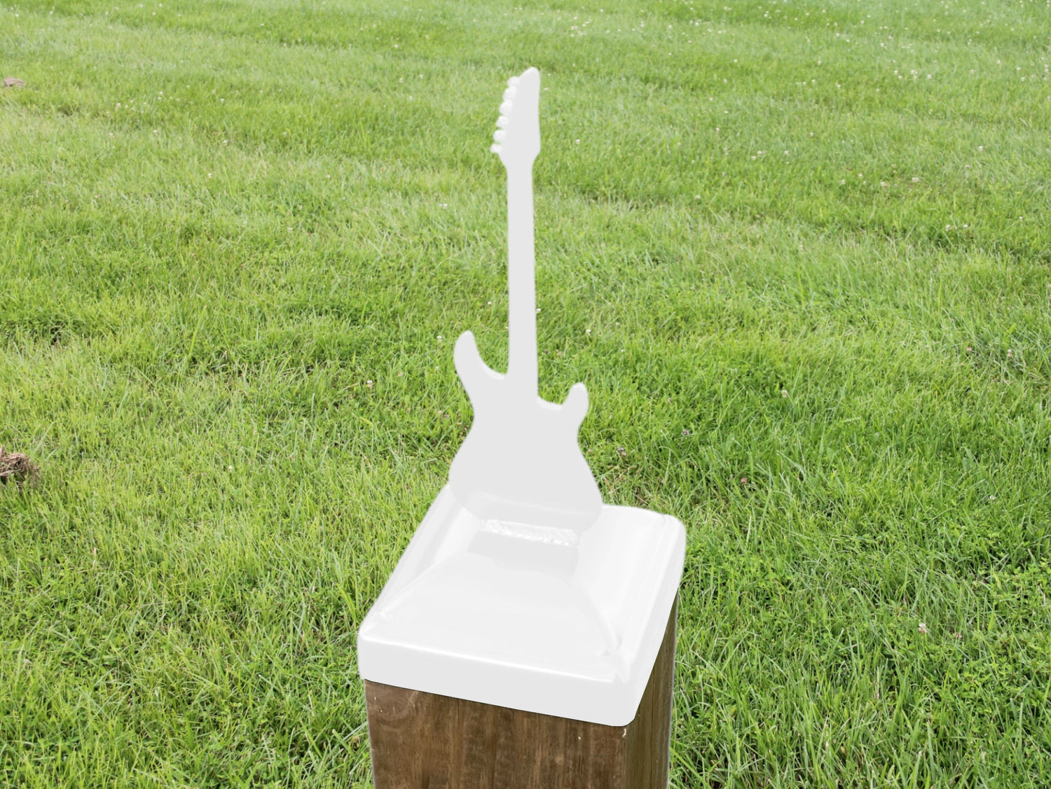 6X6 Guitar - Electric Post Cap (5.5 x 5.5 Post Size) - Madison Iron and Wood