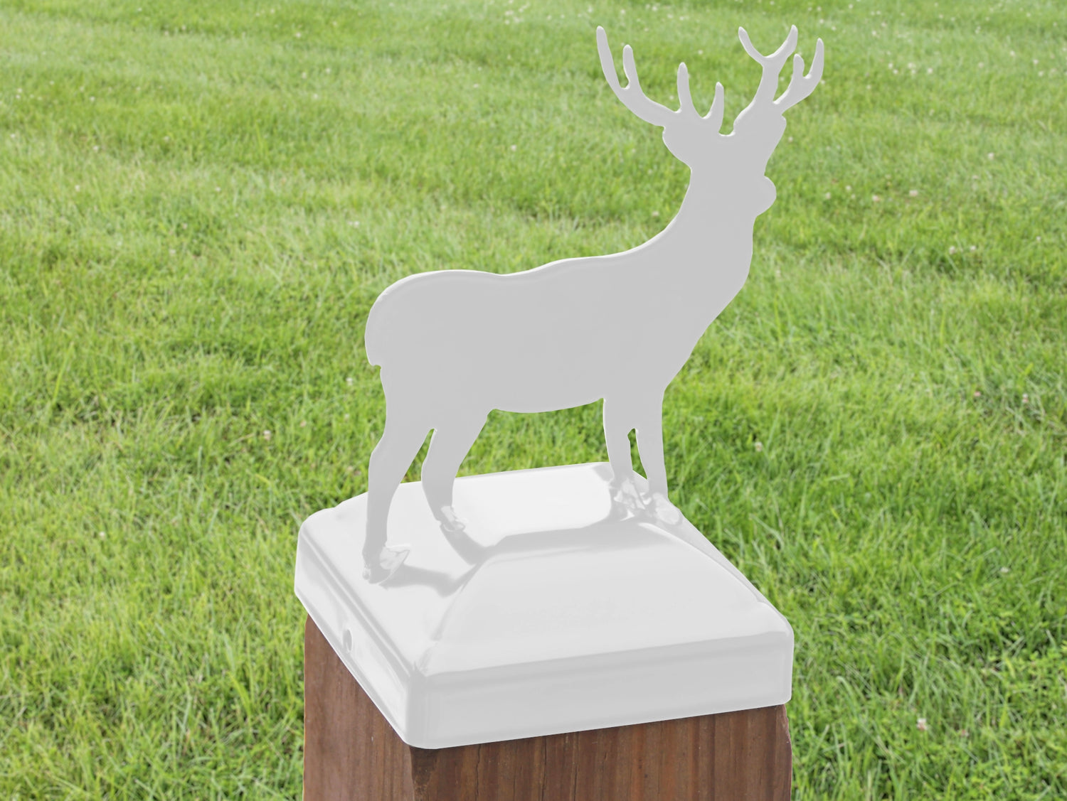 6X6 Deer Post Cap (5.5 x 5.5 Post Size) - Madison Iron and Wood