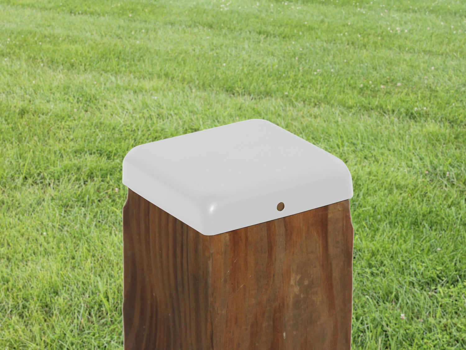 True 4x4 Flat Top Steel Post Cap - Madison Iron and Wood