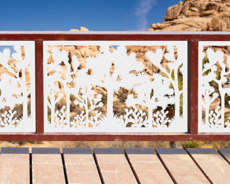 80"x30" - Joshua Tree National Park Fence/Gate Panel Insert - Madison Iron and Wood