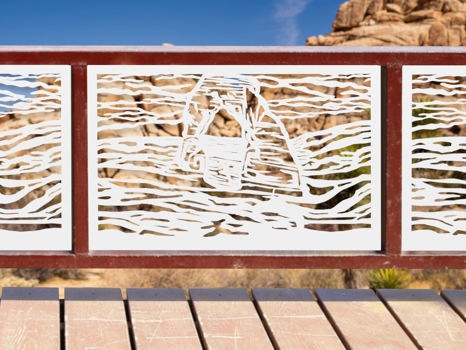 80"x30" - Arches National Park Fence/Gate Panel Insert - Madison Iron and Wood