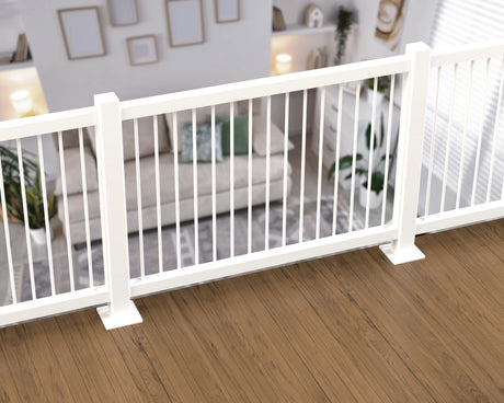 80"x30" - Round Spindle Railing Panel Insert - Madison Iron and Wood