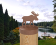 Moose, Round Post Cap (4x4 Round Post Size) - Madison Iron and Wood
