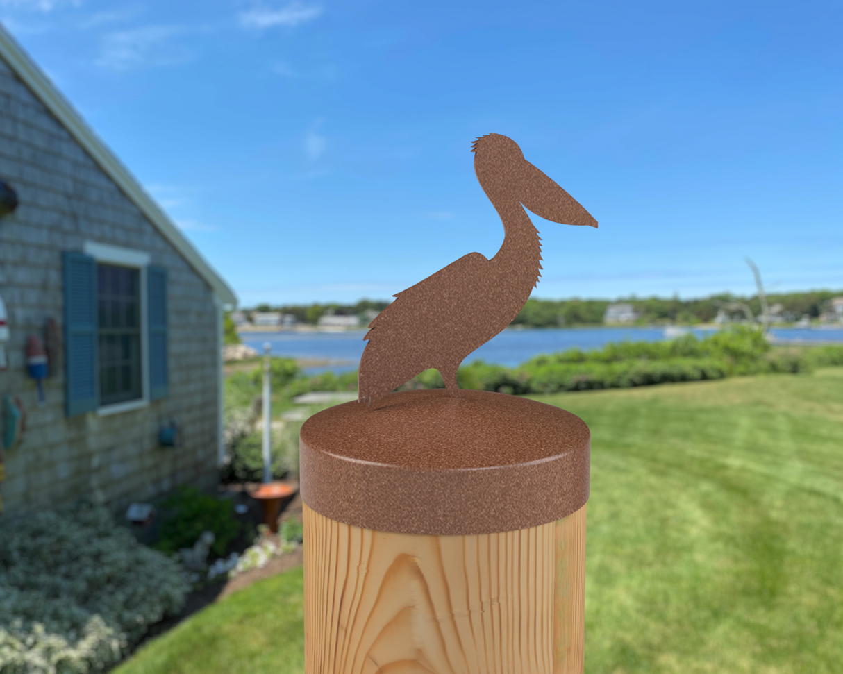 Pelican, Round Post Cap (4x4 Round Post Size) - Madison Iron and Wood