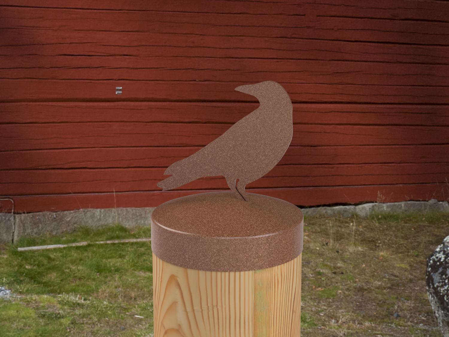 Raven, Round Post Cap (4x4 Round Post Size) - Madison Iron and Wood
