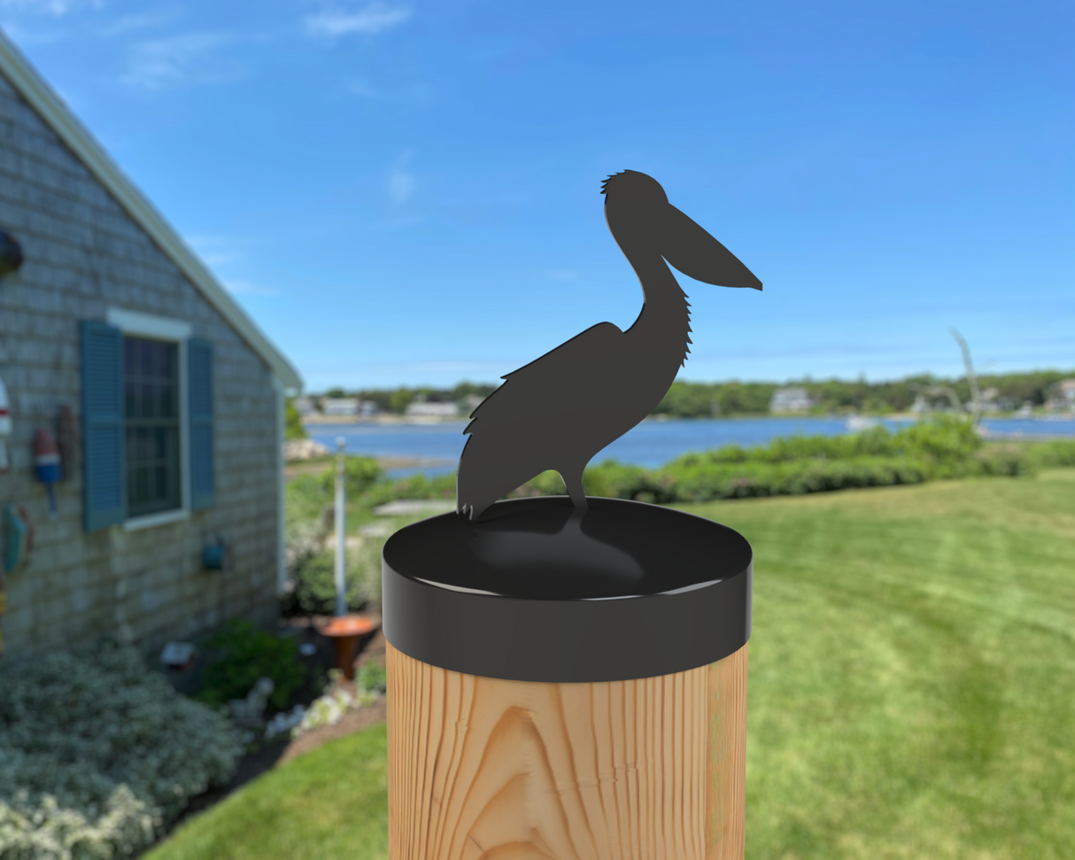 Pelican, Round Post Cap (4x4 Round Post Size) - Madison Iron and Wood