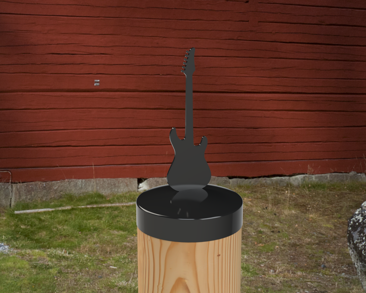 Guitar, Round Post Cap (4x4 Round Post Size) - Madison Iron and Wood
