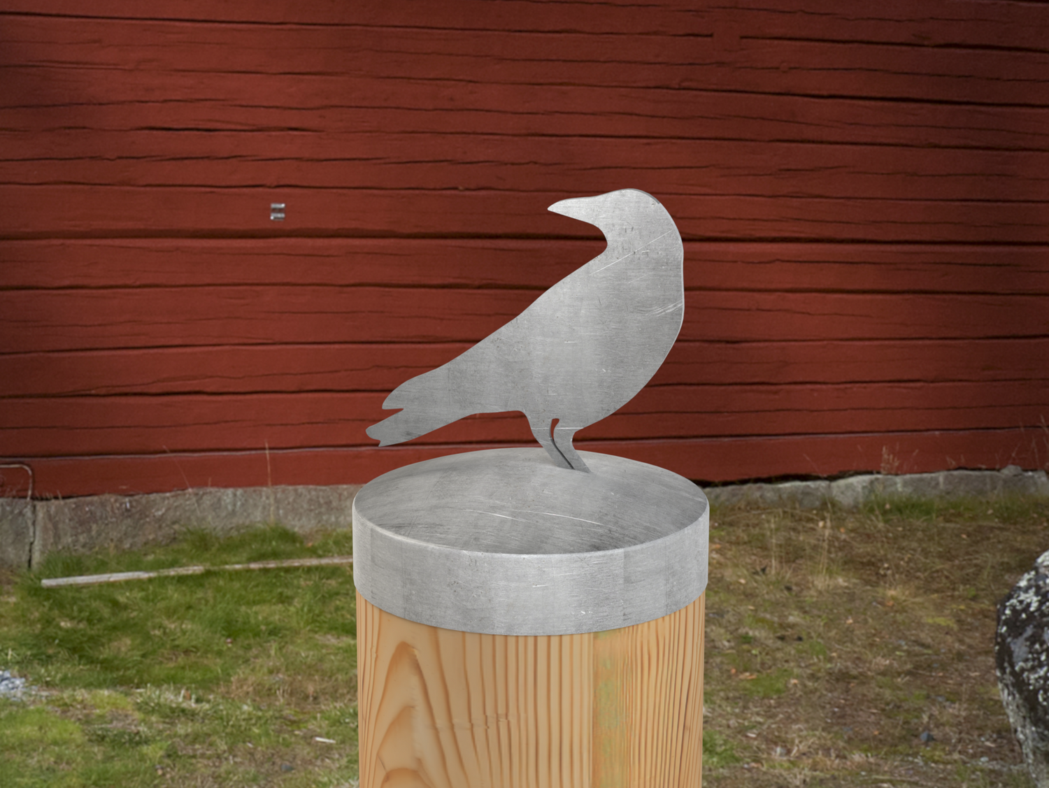 Raven, Round Post Cap (4x4 Round Post Size) - Madison Iron and Wood