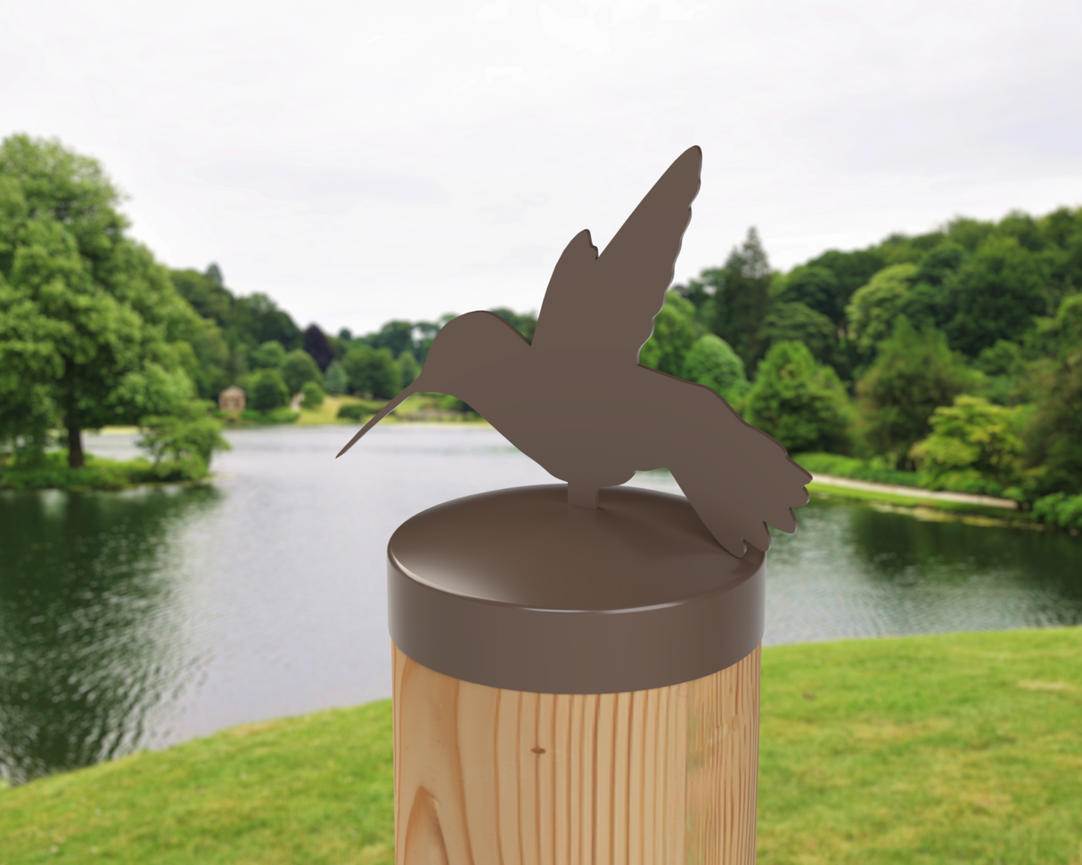 Hummingbird, Round Post Cap (4x4 Round Post Size) - Madison Iron and Wood
