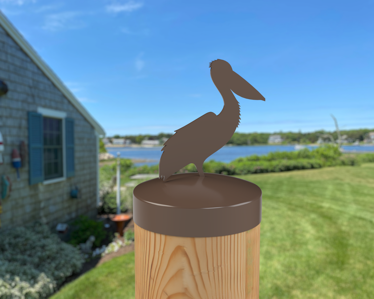 Pelican, Round Post Cap (4x4 Round Post Size) - Madison Iron and Wood