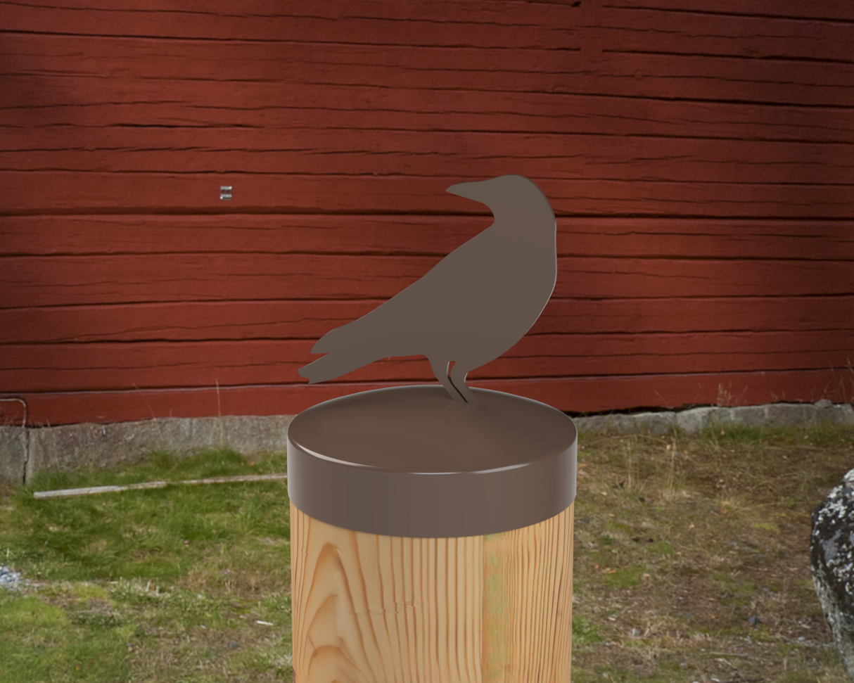 Raven, Round Post Cap (4x4 Round Post Size) - Madison Iron and Wood