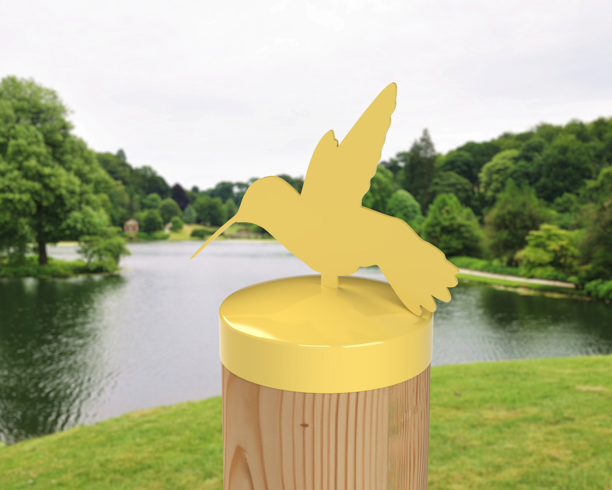 Hummingbird, Round Post Cap (4x4 Round Post Size) - Madison Iron and Wood