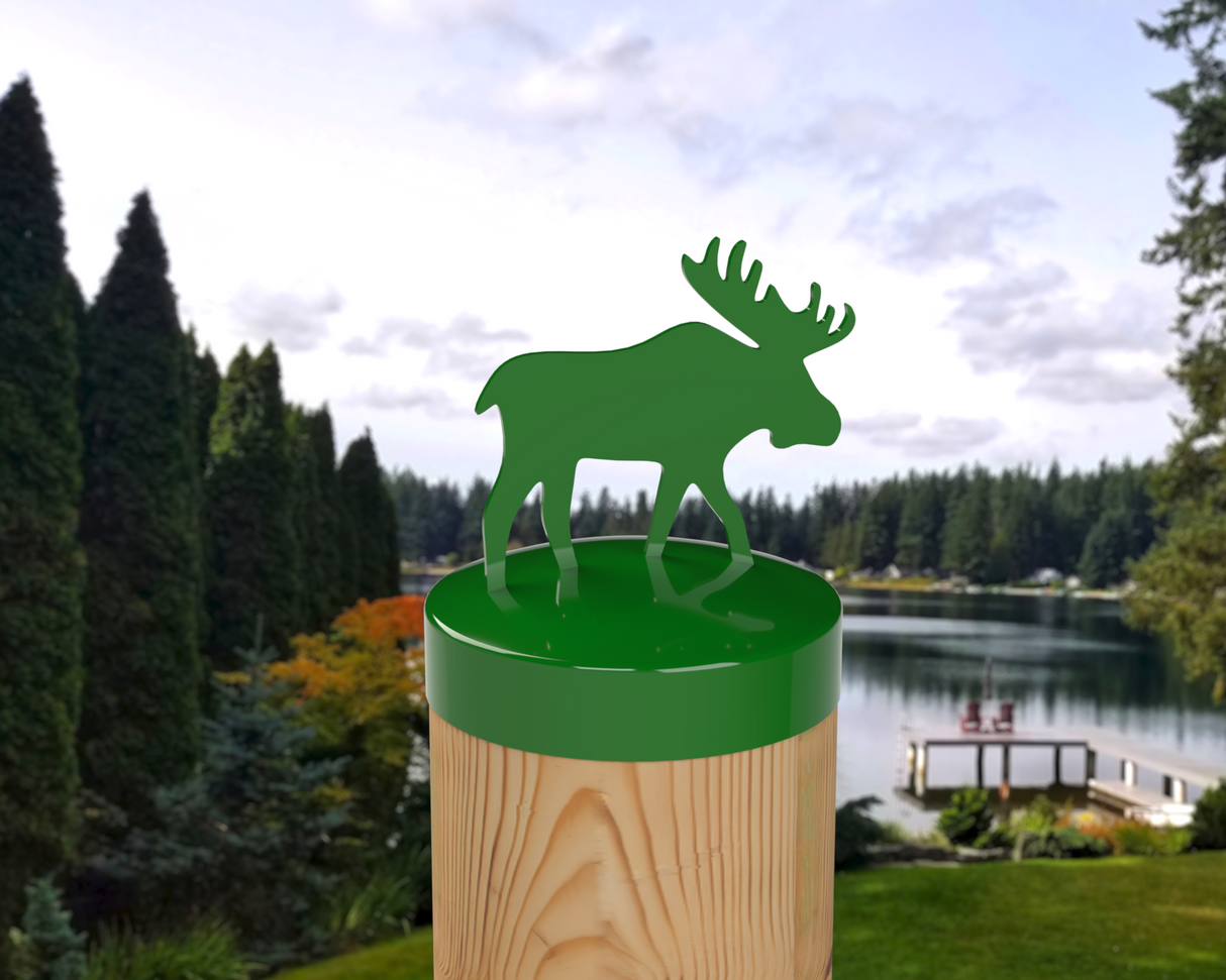 Moose, Round Post Cap (4x4 Round Post Size) - Madison Iron and Wood