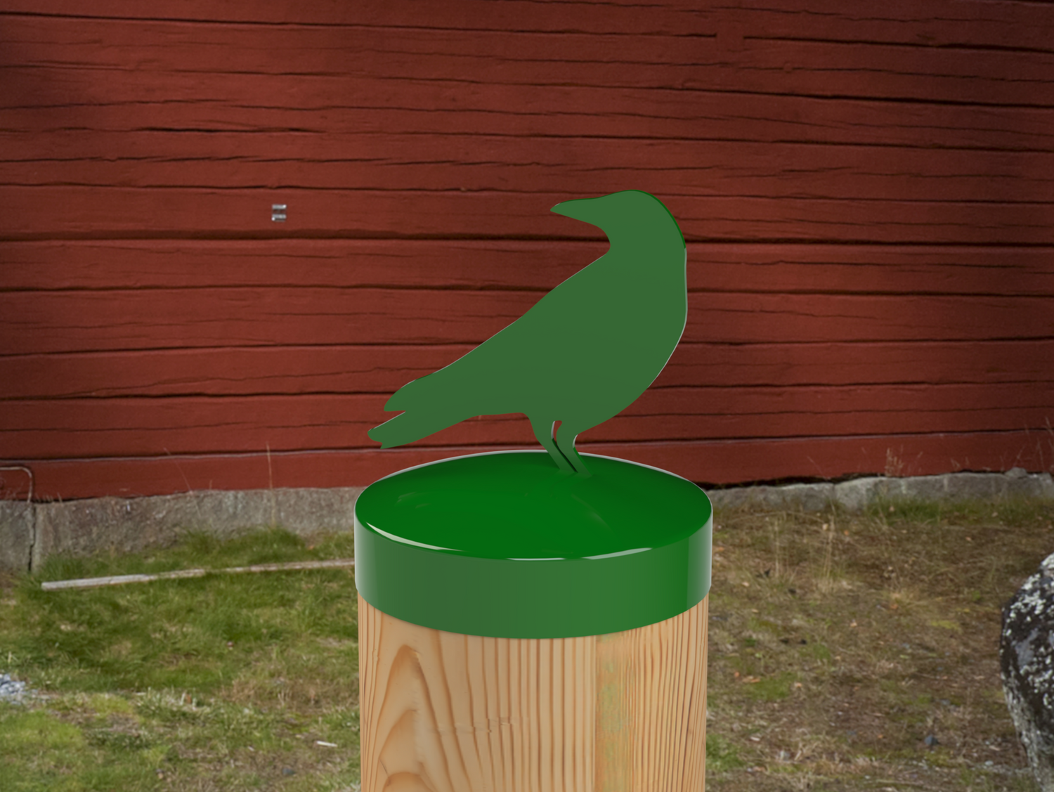 Raven, Round Post Cap (4x4 Round Post Size) - Madison Iron and Wood