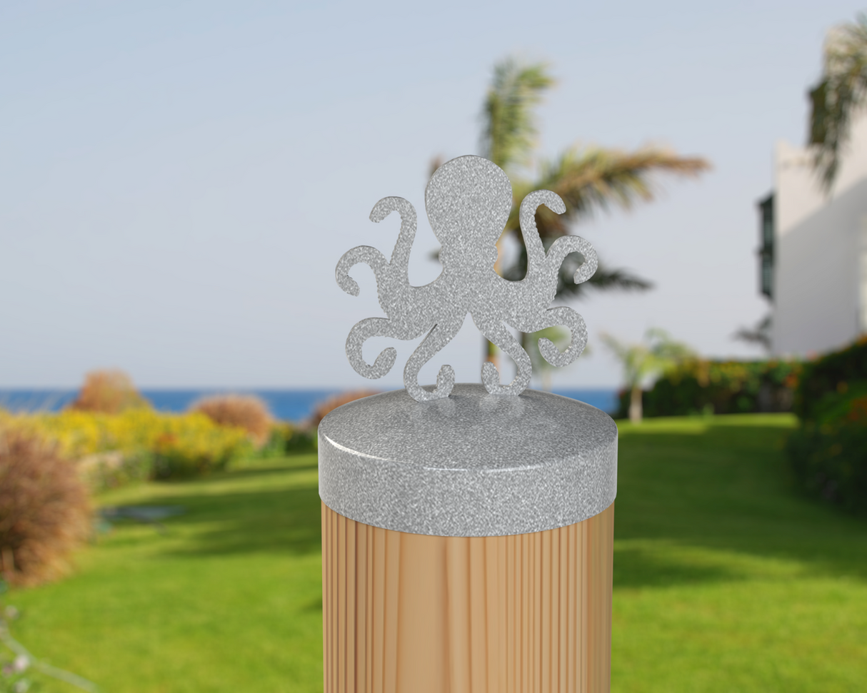 Octopus, Round Post Cap (4x4 Round Post Size) - Madison Iron and Wood