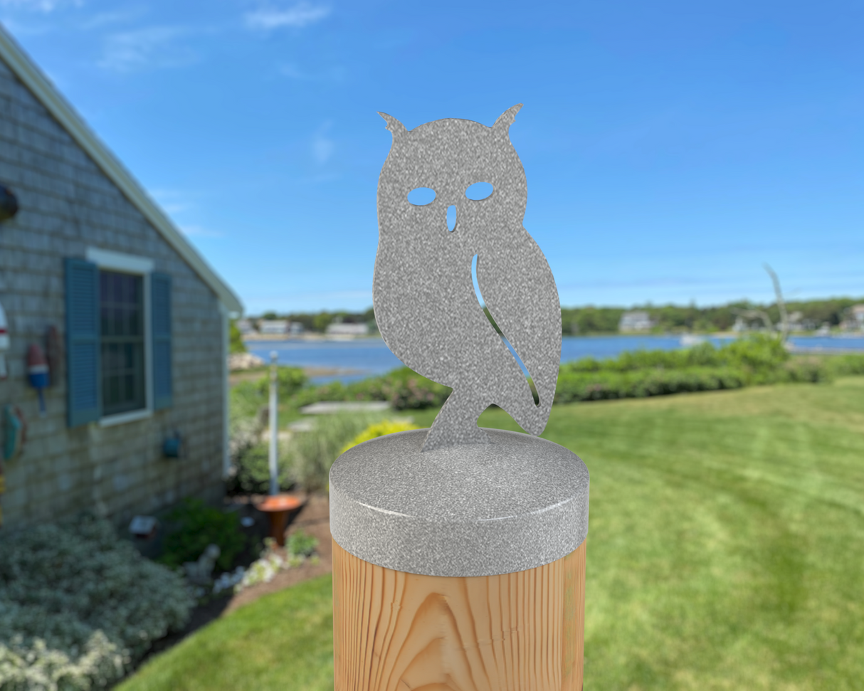 Owl, Round Post Cap (4x4 Round Post Size) - Madison Iron and Wood