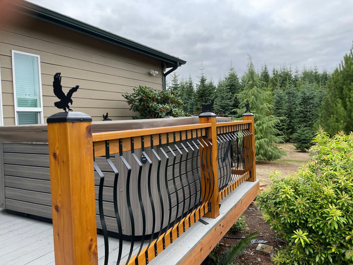 Madison Iron and wood – Metal Décor – Home Improvement – Home décor – Post Caps – Outdoor Décor