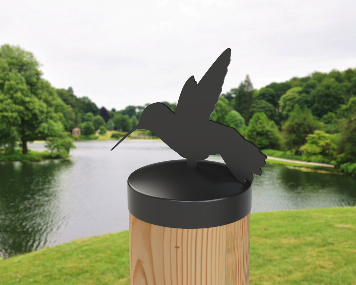 Hummingbird, Round Post Cap (4x4 Round Post Size) - Madison Iron and Wood