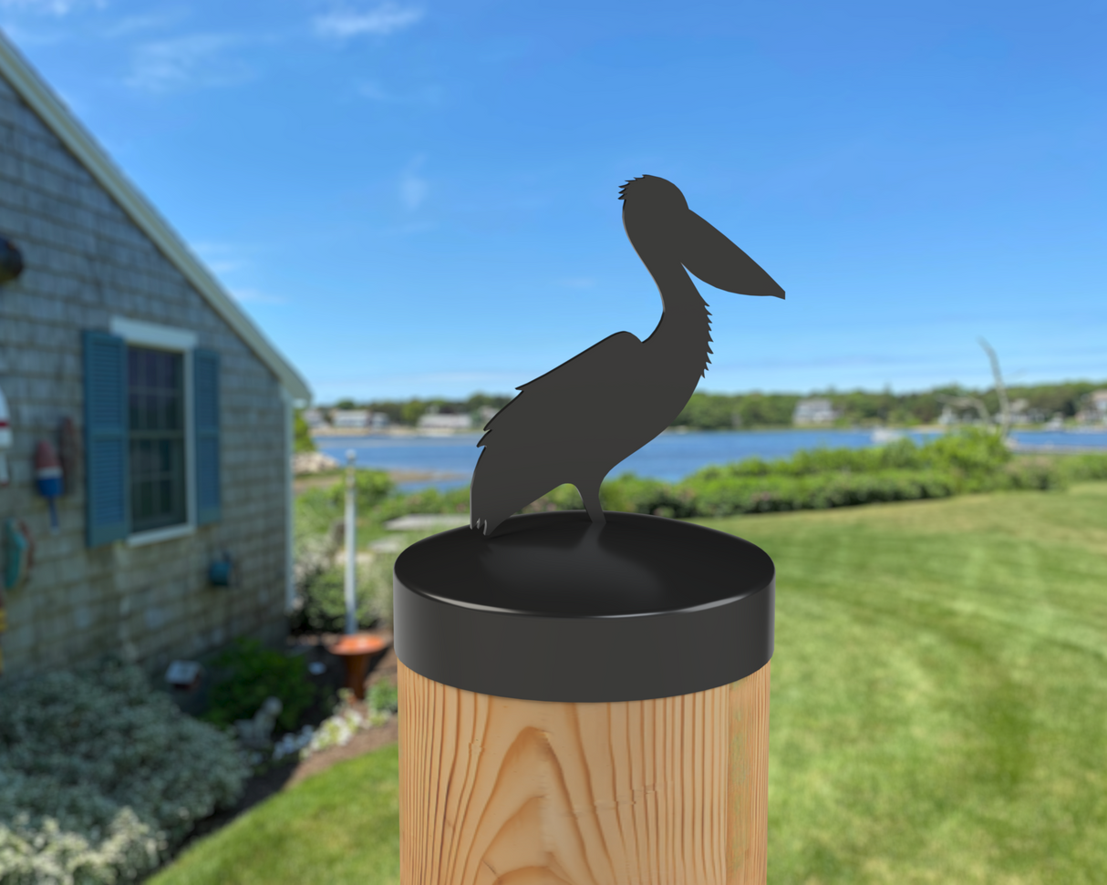 Pelican, Round Post Cap (4x4 Round Post Size) - Madison Iron and Wood