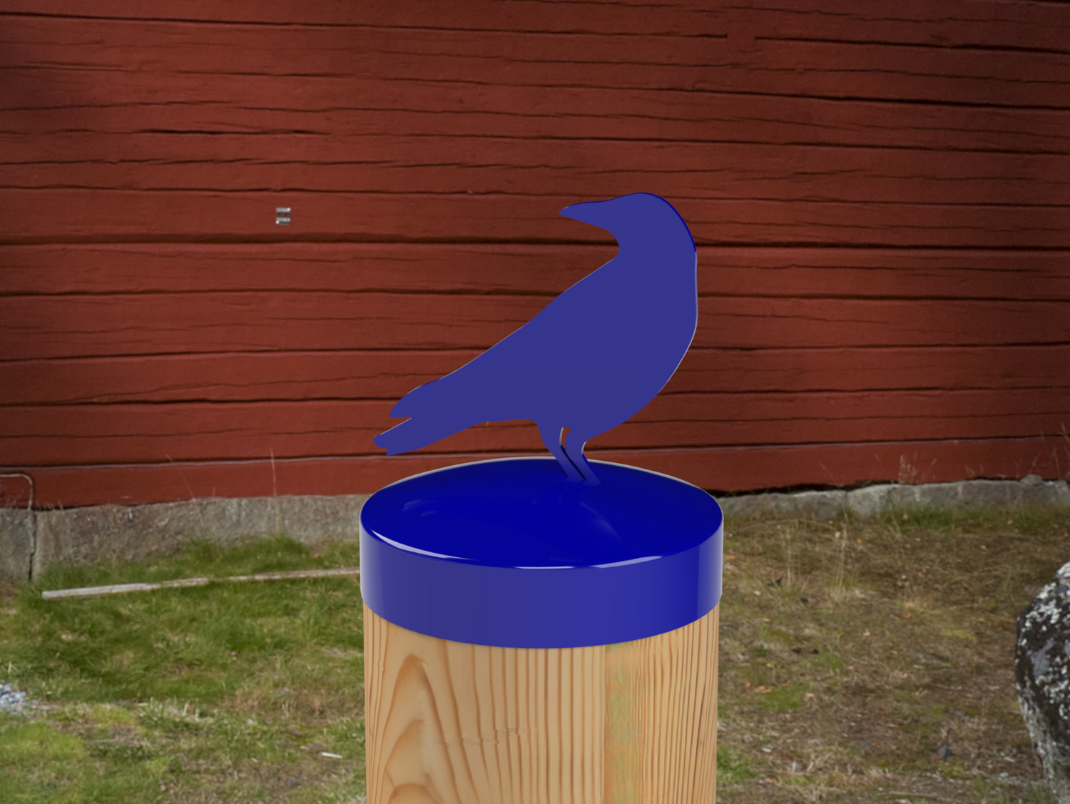 Raven, Round Post Cap (4x4 Round Post Size) - Madison Iron and Wood