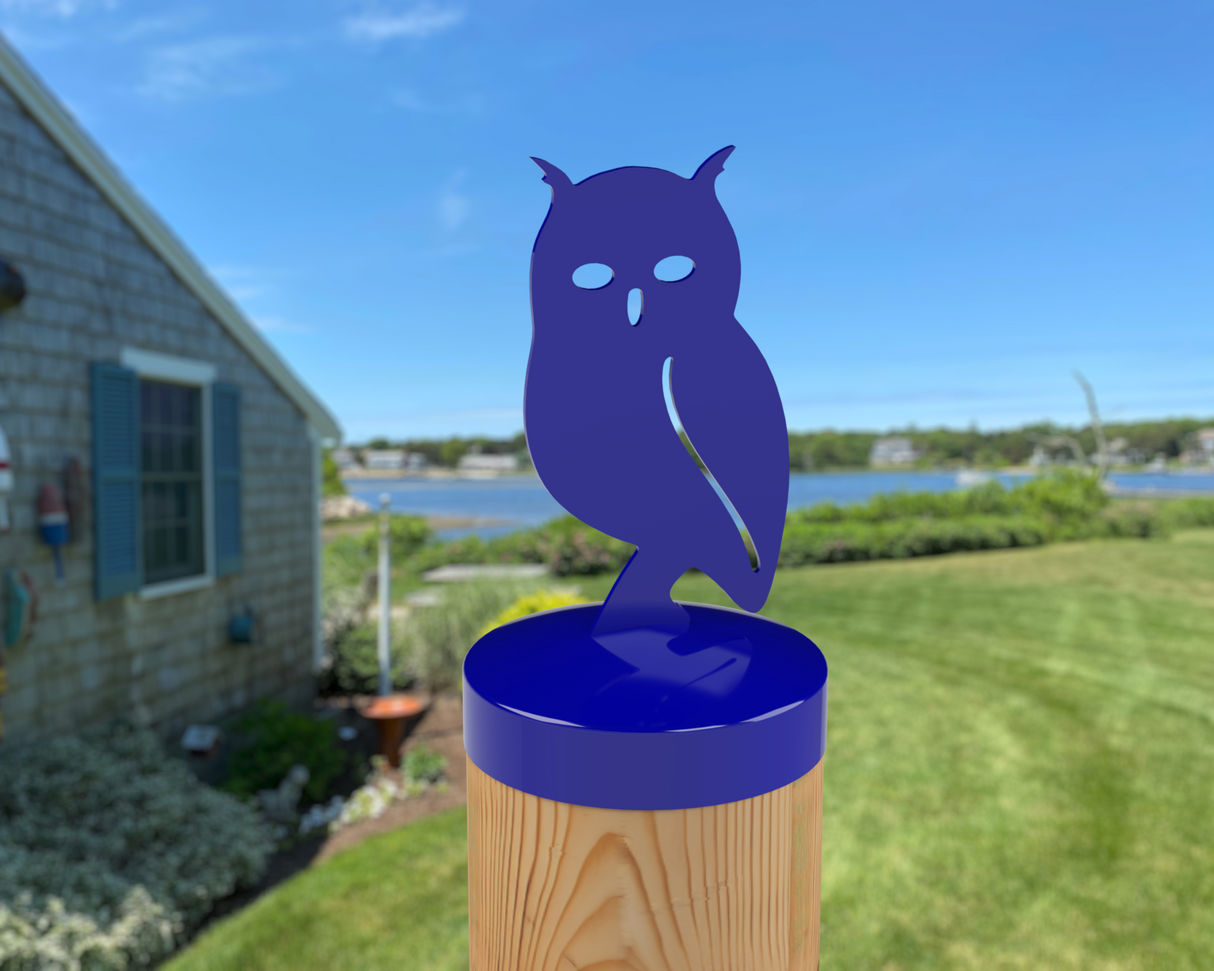 Owl, Round Post Cap (4x4 Round Post Size) - Madison Iron and Wood