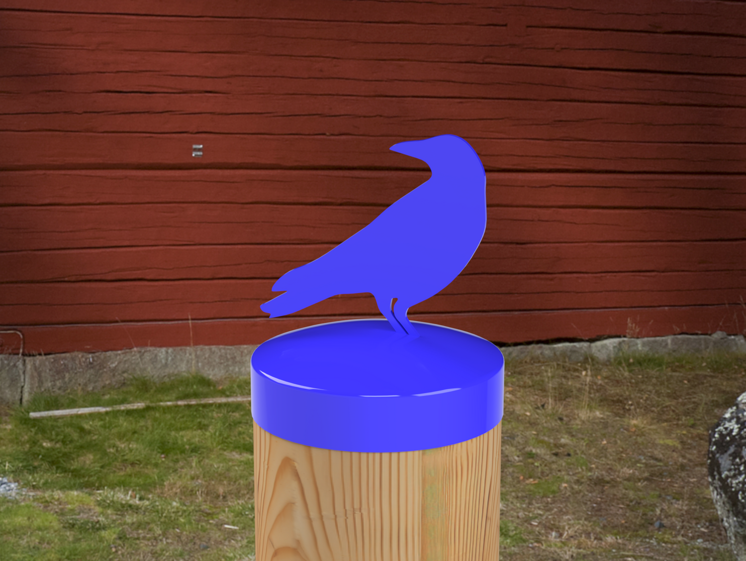 Raven, Round Post Cap (4x4 Round Post Size) - Madison Iron and Wood