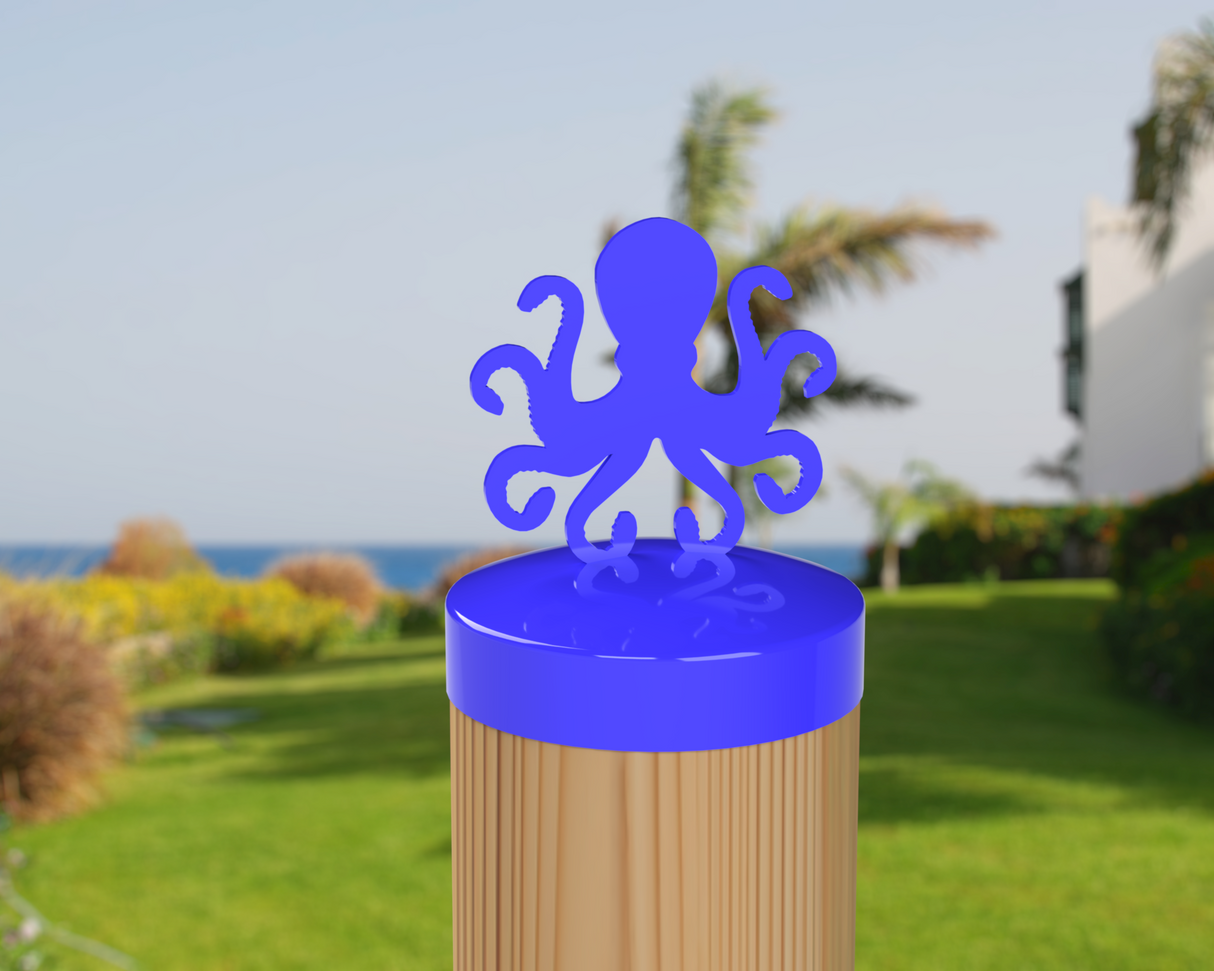 Octopus, Round Post Cap (4x4 Round Post Size) - Madison Iron and Wood