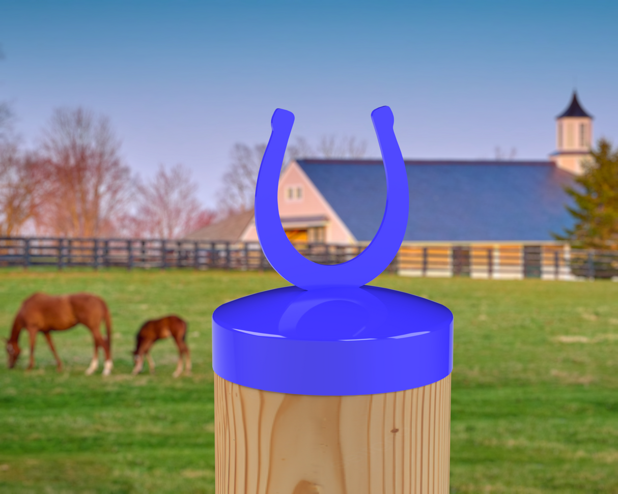 Horseshoe, Round Post Cap (4x4 Round Post Size) - Madison Iron and Wood