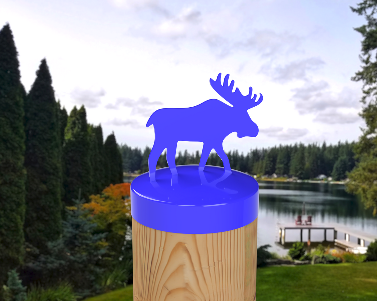 Moose, Round Post Cap (4x4 Round Post Size) - Madison Iron and Wood