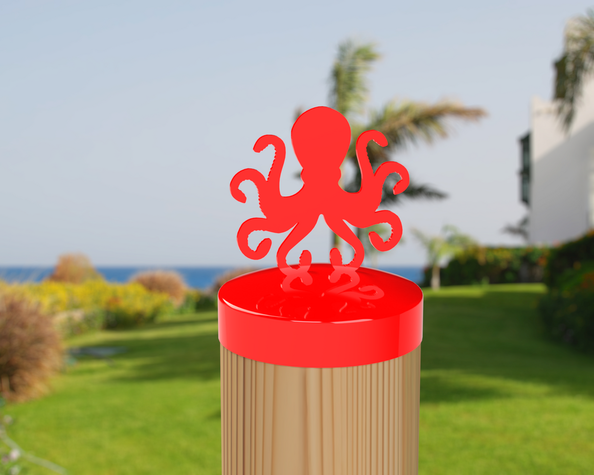 Octopus, Round Post Cap (4x4 Round Post Size) - Madison Iron and Wood