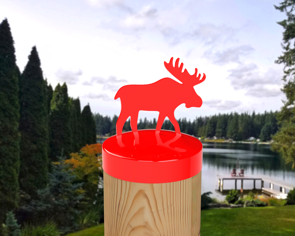 Moose, Round Post Cap (4x4 Round Post Size) - Madison Iron and Wood