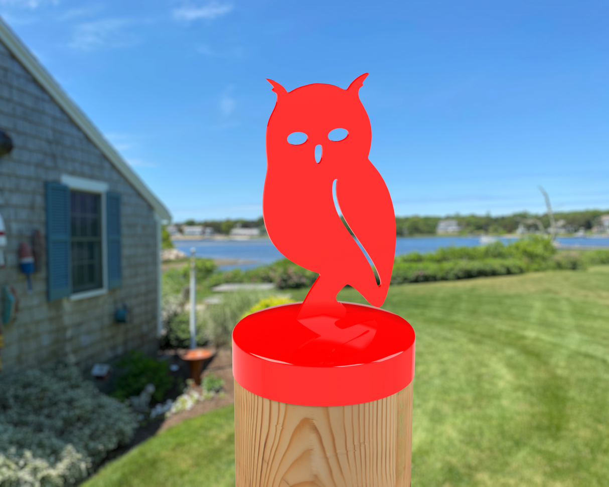 Owl, Round Post Cap (4x4 Round Post Size) - Madison Iron and Wood