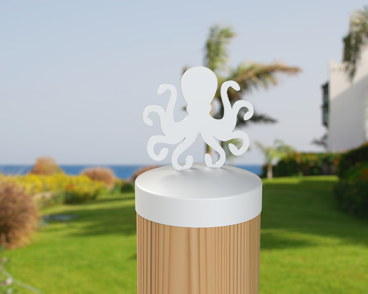 Octopus, Round Post Cap (4x4 Round Post Size) - Madison Iron and Wood
