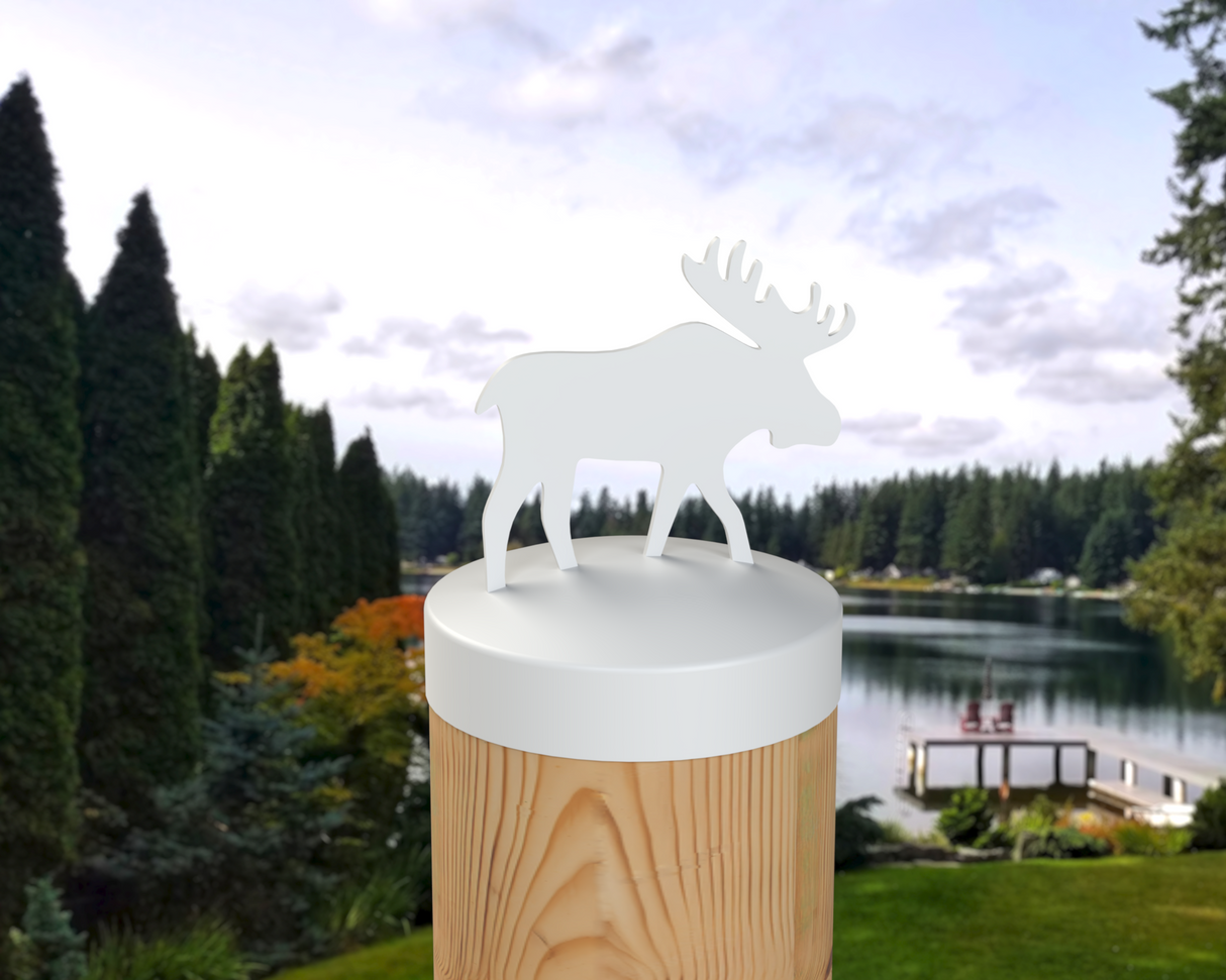 Moose, Round Post Cap (4x4 Round Post Size) - Madison Iron and Wood