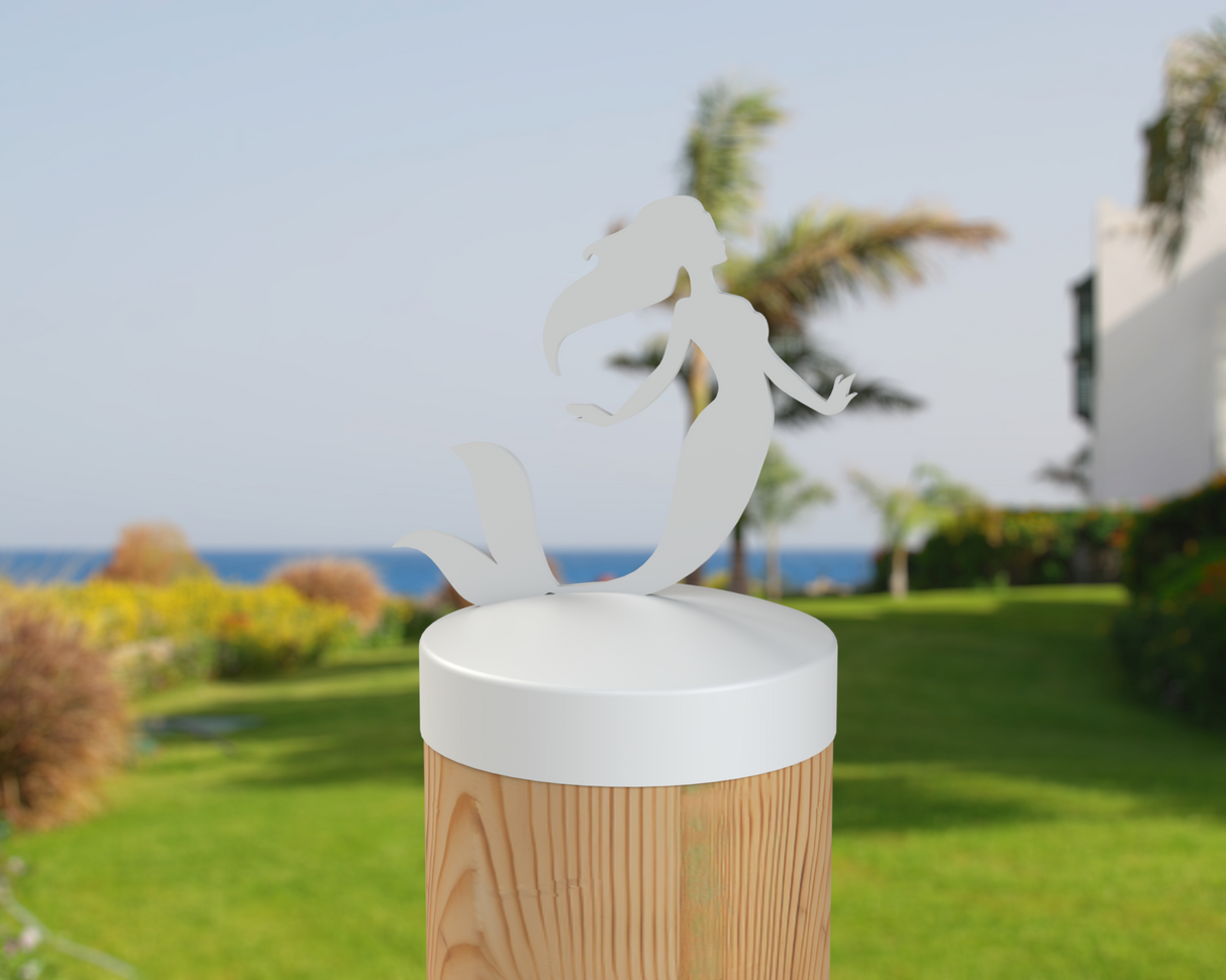 Mermaid, Round Post Cap (4x4 Round Post Size) - Madison Iron and Wood