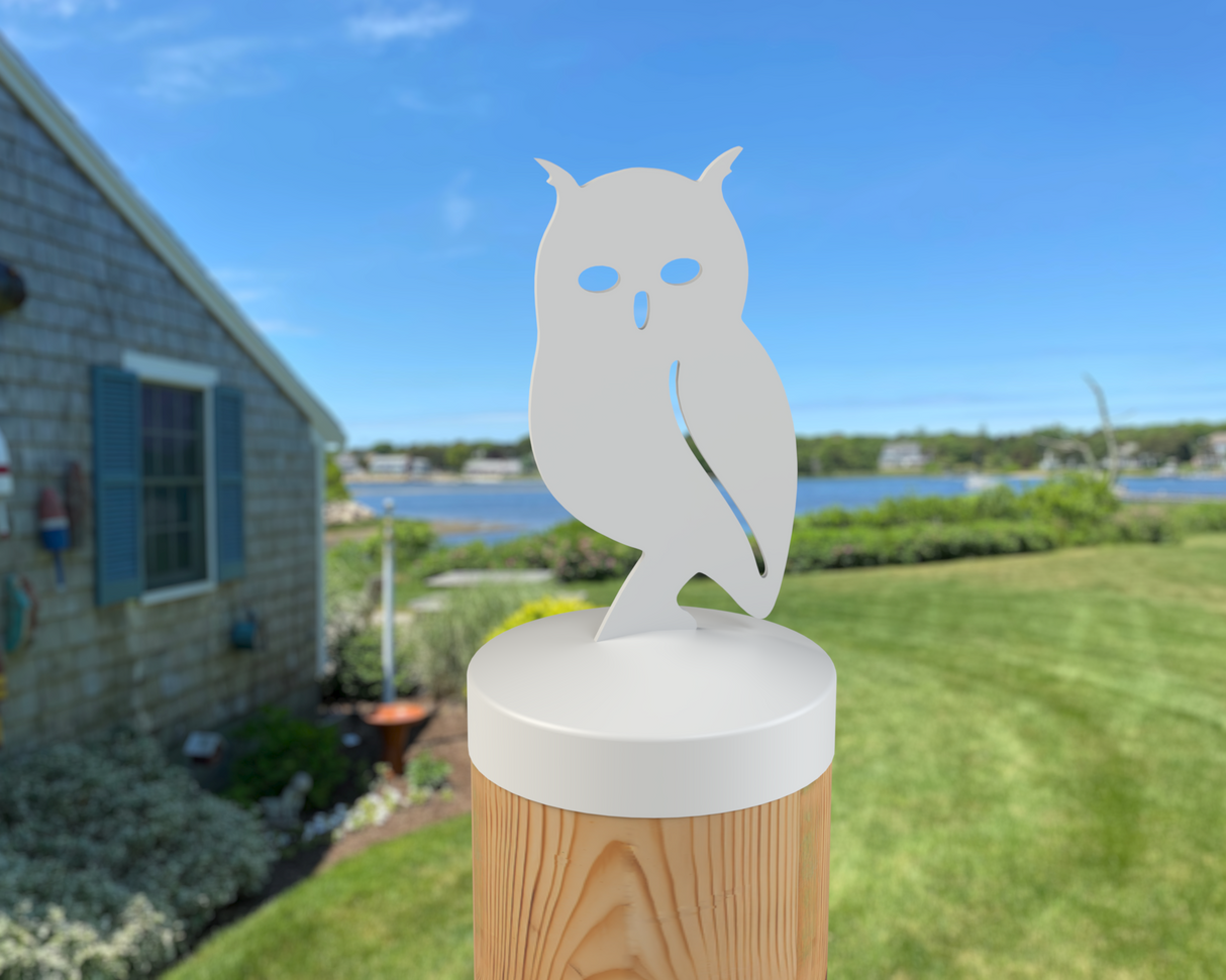 Owl, Round Post Cap (4x4 Round Post Size) - Madison Iron and Wood