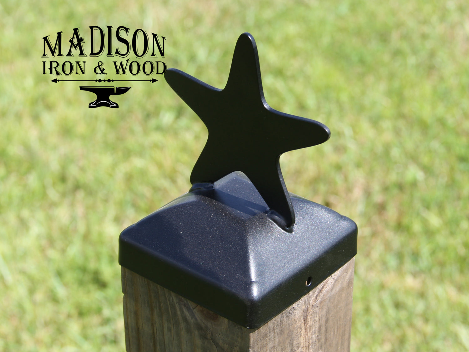 Madison Iron and wood – Metal Décor – Home Improvement – Home décor – Post Caps – Outdoor Décor