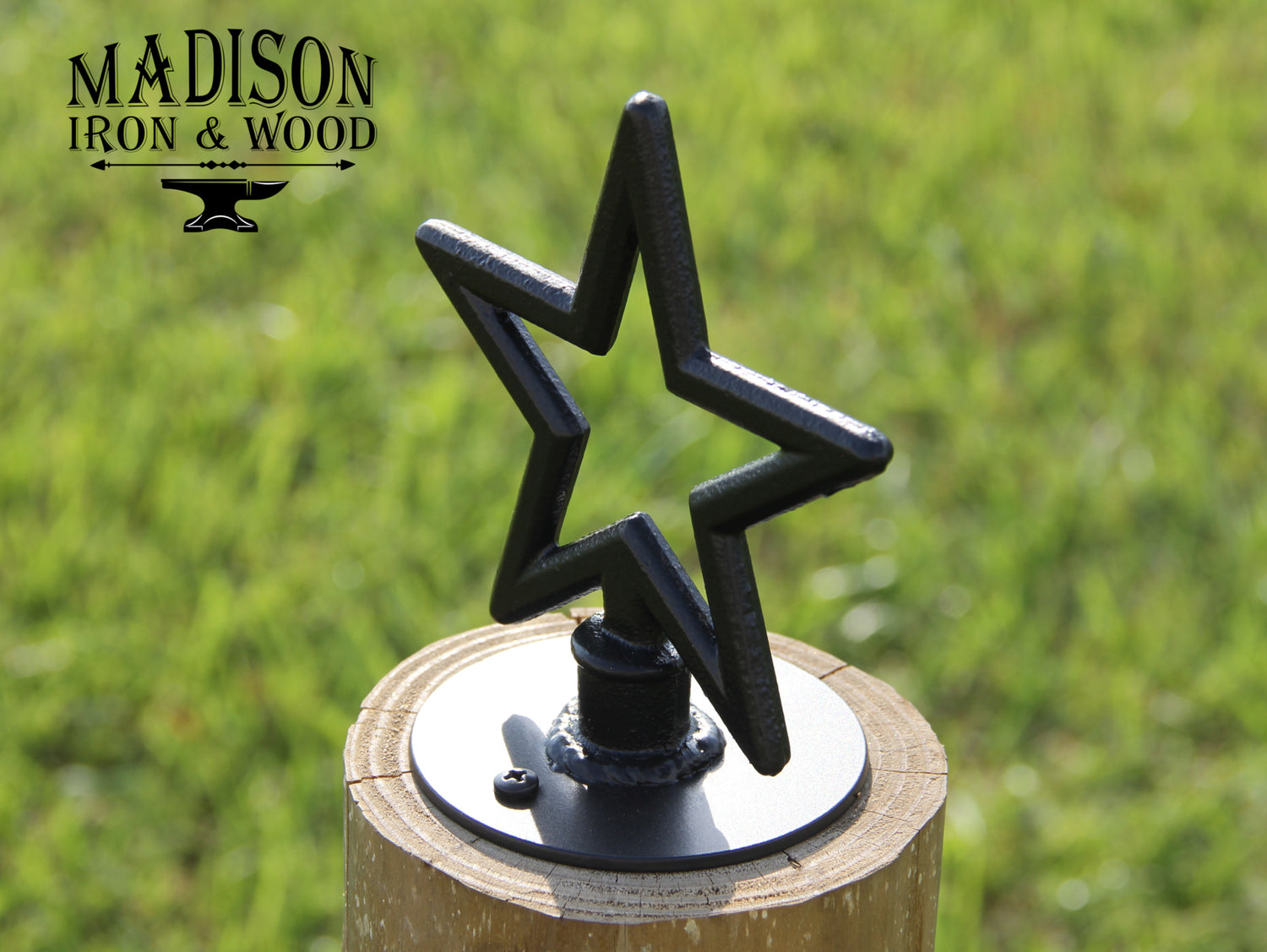 Madison Iron and wood – Metal Décor – Home Improvement – Home décor – Post Caps – Outdoor Décor