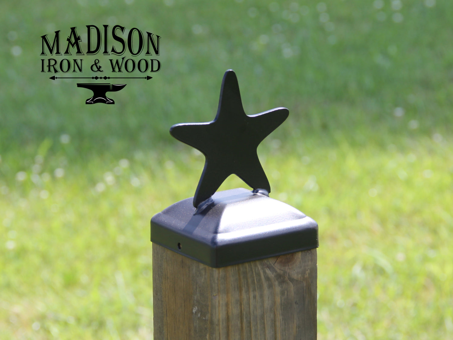 Madison Iron and wood – Metal Décor – Home Improvement – Home décor – Post Caps – Outdoor Décor