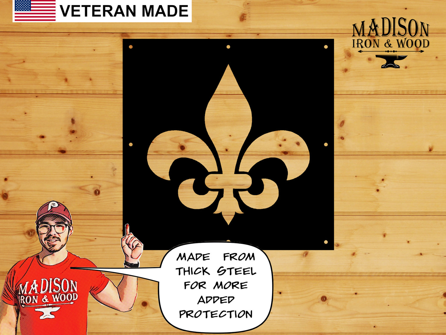 Madison Iron and wood – Metal Décor – Home Improvement – Home décor – Post Caps – Outdoor Décor