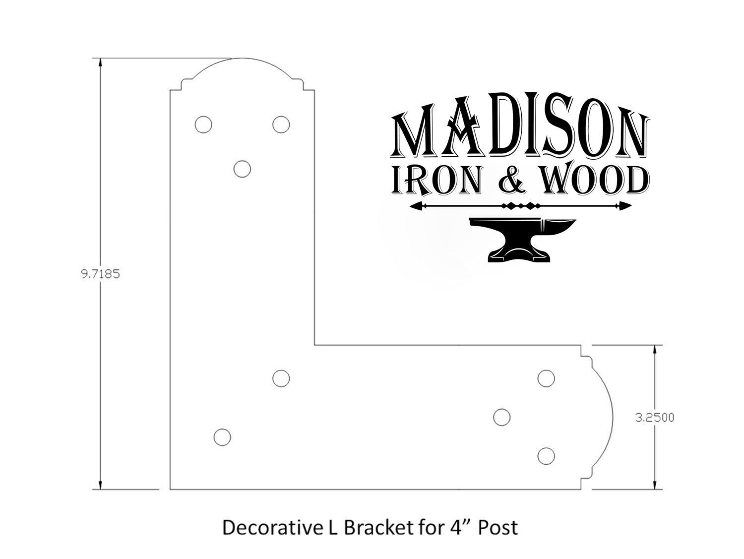 Madison Iron and wood – Metal Décor – Home Improvement – Home décor – Post Caps – Outdoor Décor