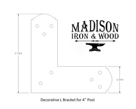 Madison Iron and wood – Metal Décor – Home Improvement – Home décor – Post Caps – Outdoor Décor