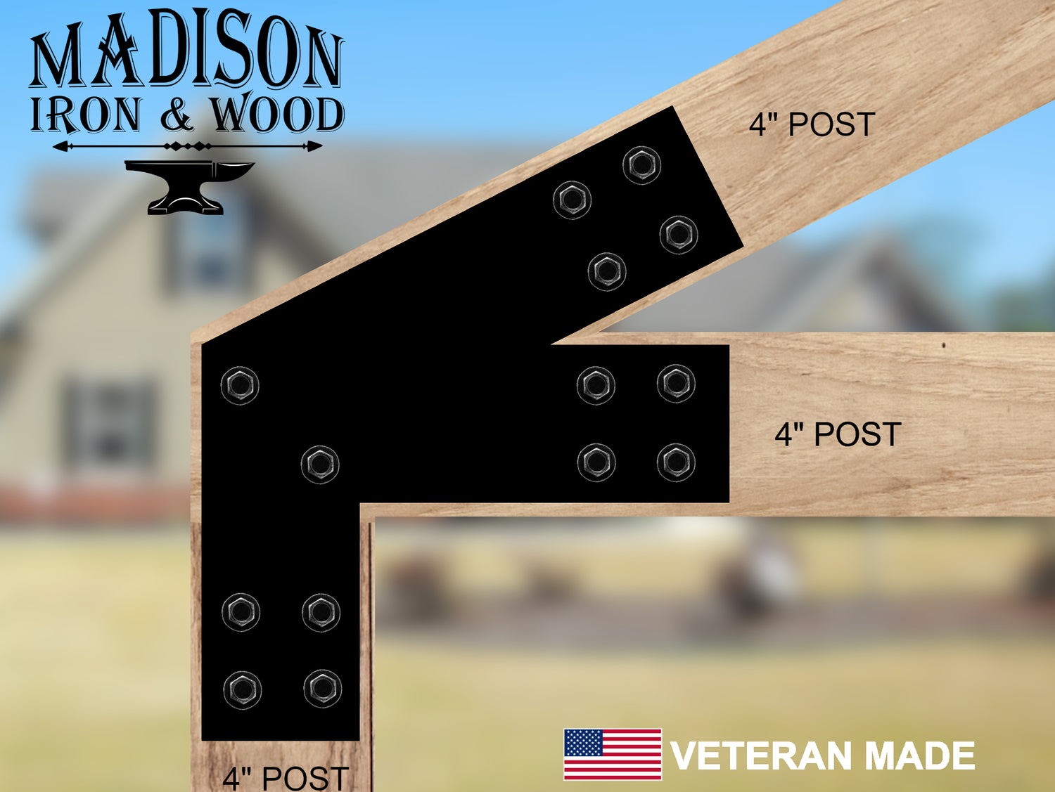 Madison Iron and wood – Metal Décor – Home Improvement – Home décor – Post Caps – Outdoor Décor
