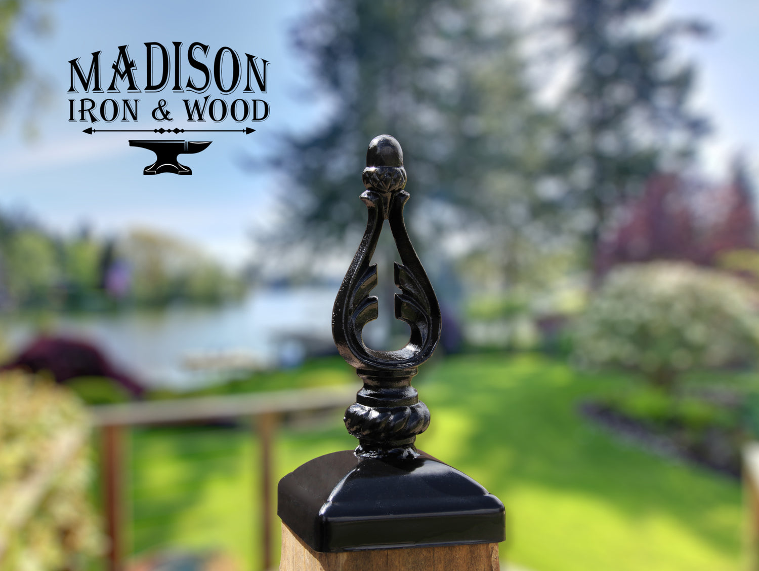 Madison Iron and wood – Metal Décor – Home Improvement – Home décor – Post Caps – Outdoor Décor