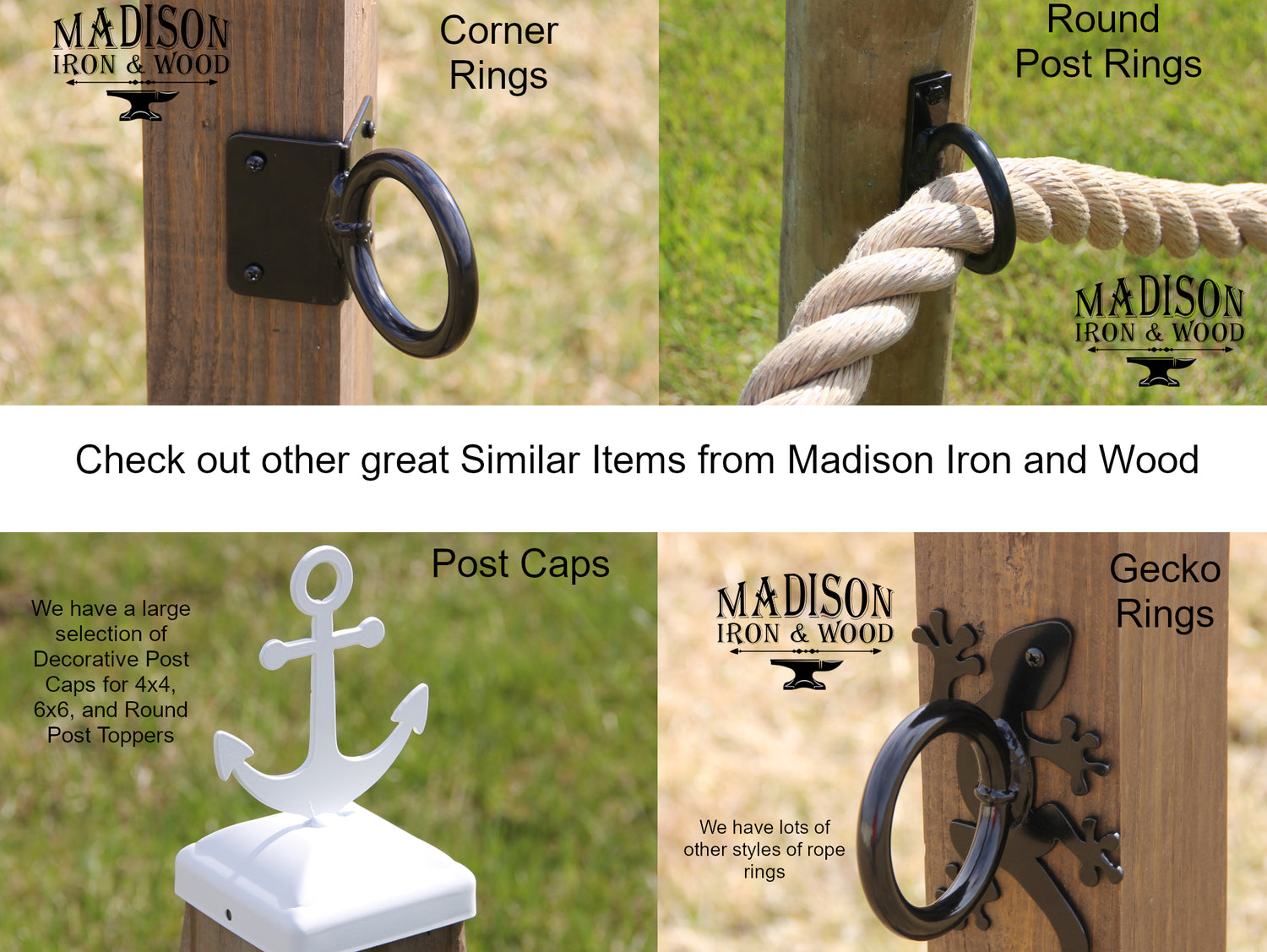 Madison Iron and wood – Metal Décor – Home Improvement – Home décor – Post Caps – Outdoor Décor
